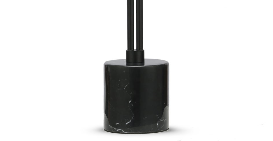 QUEEN B Tischlampen Schwarz Metall / Marmor Details
