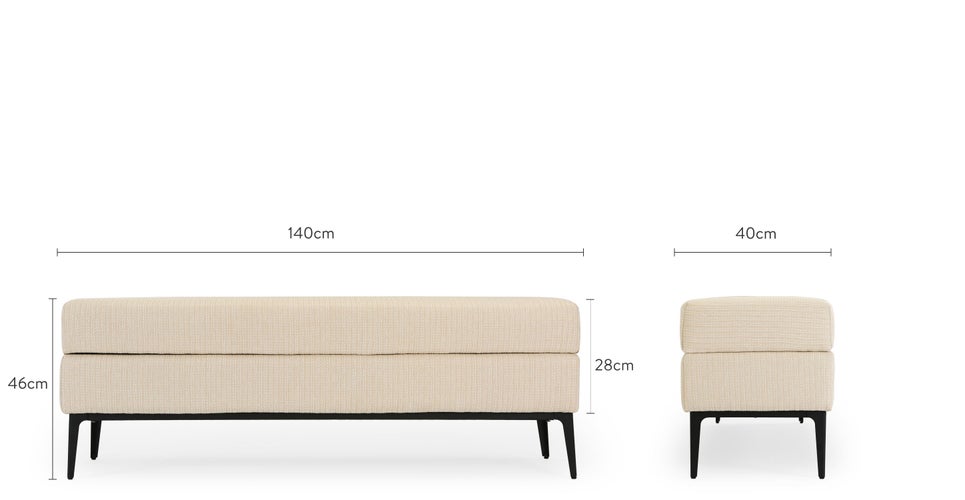 RIVAL Flurmöbel Beige Edelstahl Dimensions