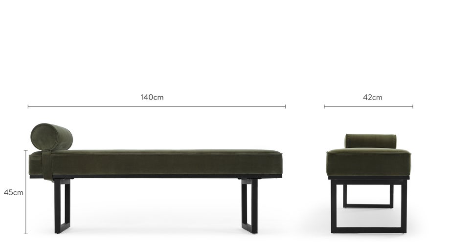 VERDICT Sitzbänke vert Acier Dimensions