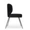 WAYNE Dining chairs Noir Velours / Acier