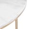 GISELLE Coffee Tables Marbre blanc Laiton