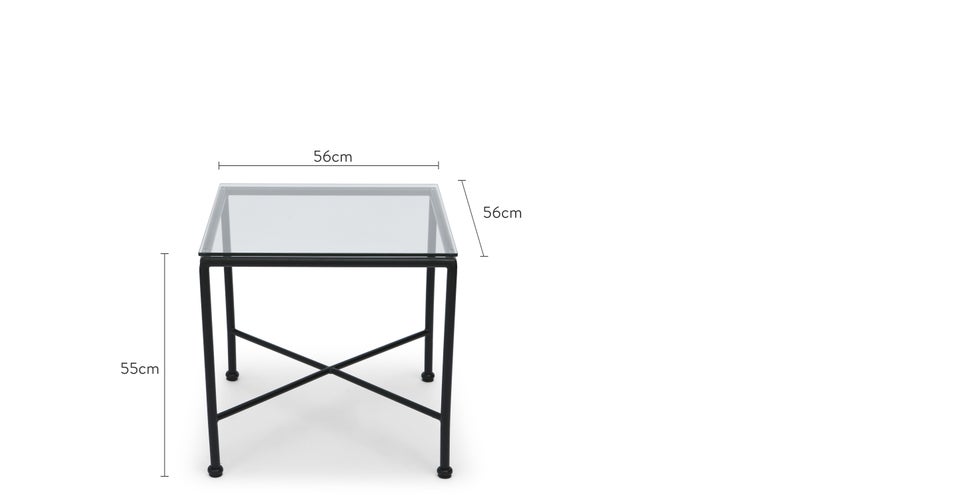 BEL AIR Tables de jardin Noir Métal Dimensions