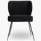 WAYNE Dining chairs Taupe / Black Tweed / Metal