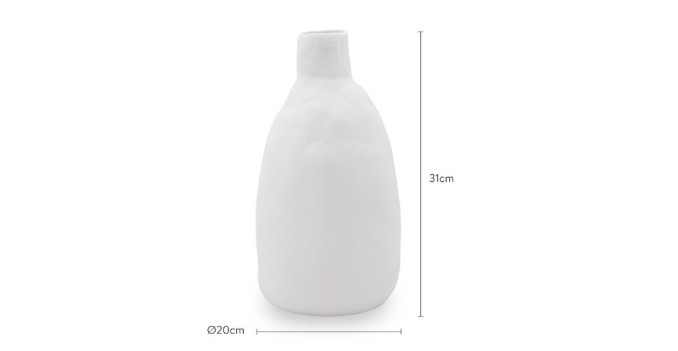 Polly Vases Blanc Blanc Dimensions