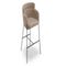 BARON Barhocker Beigea Samt / Metall
