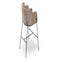 BARON Barhocker Beigea Samt / Metall