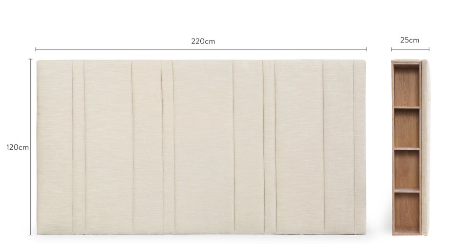 INFINITY Têtes de lit Beige Bois Dimensions