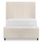 MR BIG Lits Beige Tissu / Bois