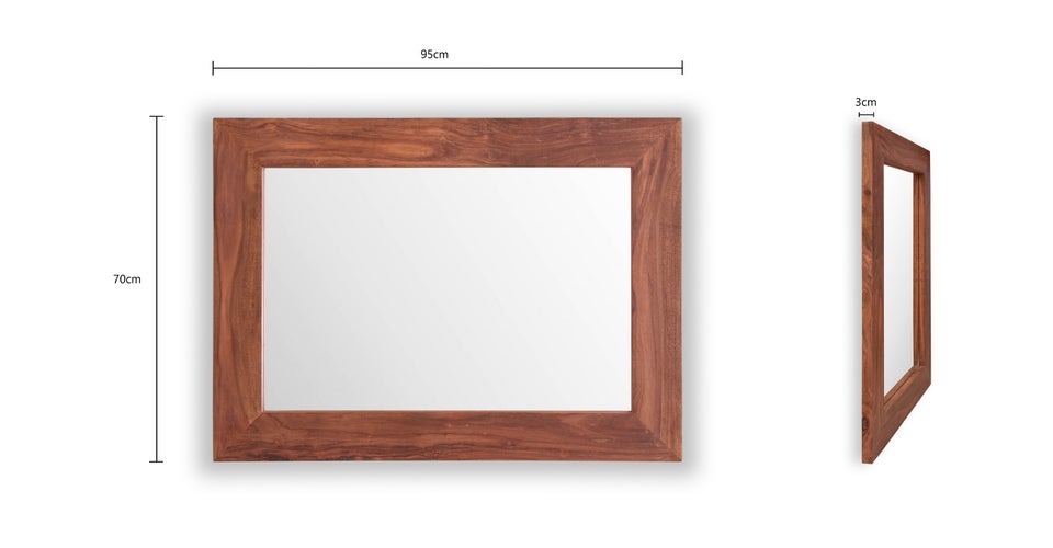 Dante Miroirs Marron Bois Dimensions