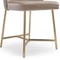 BANE Dining chairs Taupe / Gold Velvet / Metal