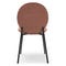 BLAZE Dining chairs Brown / black Velvet / Metal