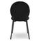 BLAZE Dining chairs Noir Velours / Métal