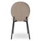 BLAZE Dining chairs Taupe / Noir Velours / Métal