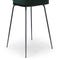 WAYNE Chaises de salle à manger Vert / Noir Velours / Métal