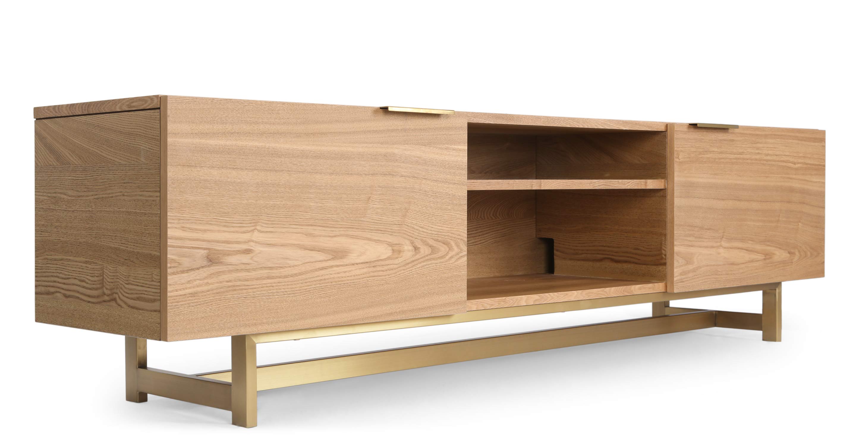 Meuble TV design en bois noir - Stark