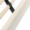 INFINITY Bettrahmen Beige / Schwarz Stoff / Holz