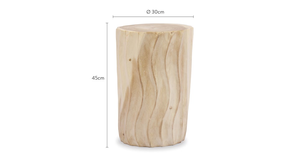 Lora Side Tables Bois naturel Bois Dimensions