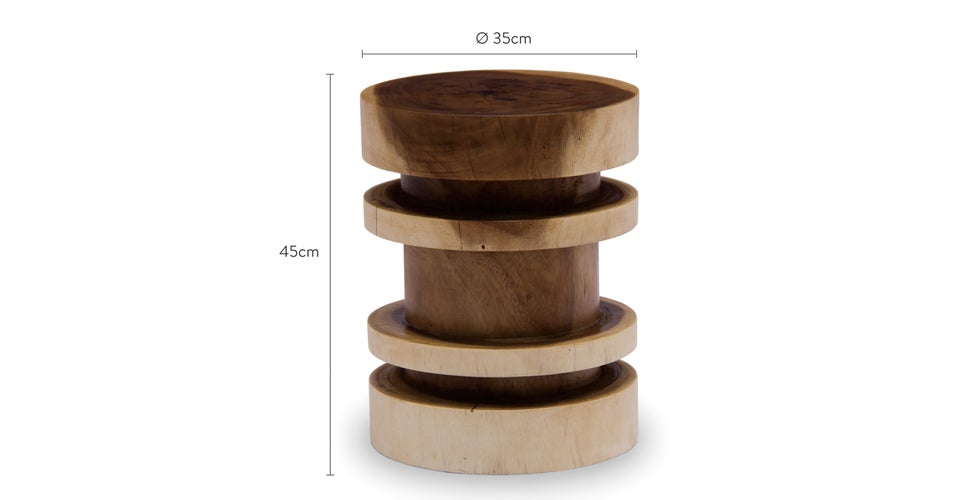 Elea Side Tables Bois naturel Bois naturel Dimensions