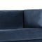 Zola 3-Sitzer Sofas Blau / Nero Samt / Metall