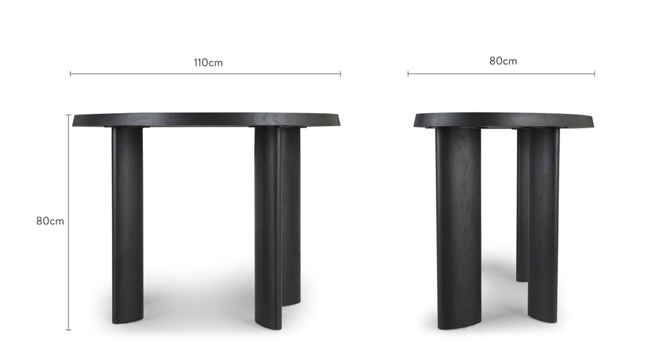 ANTONIO Schreibtische & Sekretäre Schwarz Holz Dimensions