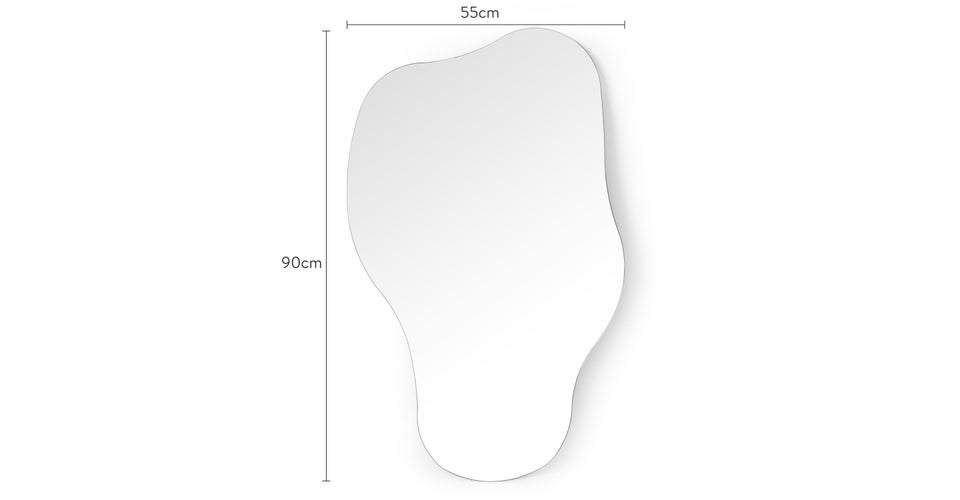 ANDERS Spiegel Glas Dimensions