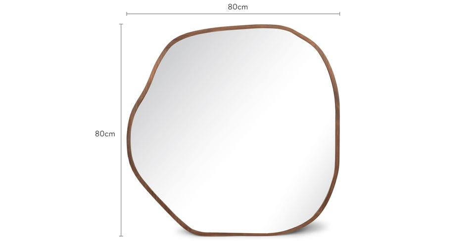 AUDEN Spiegel Glas / Holz Dimensions