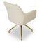 KINGSCROSS Office Chairs White / Gold Fabric / Metal
