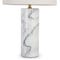 GAIA Lampes de table Blanc Marbre / Lin
