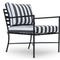 BEL AIR Canapés & fauteuils de jardin Blanc / Noir Tissu waterproof / Métal