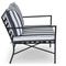 BEL AIR Canapés & fauteuils de jardin Blanc / Noir Tissu waterproof / Métal