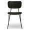EERO Dining chairs Black Velvet / Wood / Metal