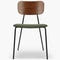 EERO Dining chairs Beige / Natural / Black Wood / Velvet / Metal