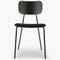 EERO Chaises de salle à manger Marron / Vert / Noir Velours / Bois / Métal