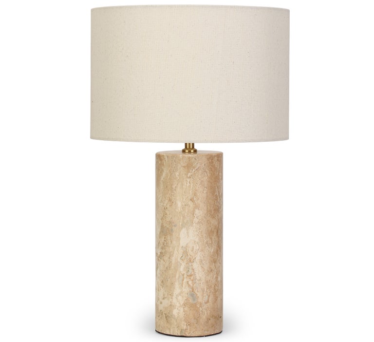 travertine floor lamp