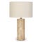 GAIA Table lamps Natural Travertine / Linen