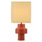 Giglio Lampes de table Rouge / Blanc Bois / Tissu