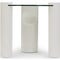 GIOIA Tables d'appoint Blanc Verre / Bois