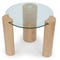 GIOIA Side Tables Natural Glass / Wood
