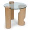 GIOIA Side Tables Natural Glass / Wood