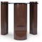 GIOIA Tables d'appoint Rouge Verre / Bois