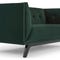 BRICK LANE 2 Seater Sofas Green / Black Velvet / Wood