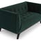 BRICK LANE 2 Seater Sofas Green / Black Velvet / Wood