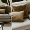 OMNYA 2 Seater Sofas Grey / Black Fabric / Metal