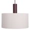 SENECA Pendant lamps White / Brown Linen / Wood