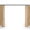 CASPIAN Dining tables Natural Glass / Travertine