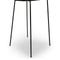 EERO Chaises de salle à manger marron / Noir Bois/ Velours / Métal