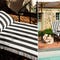 BEL AIR Garden Lounge Chairs White black Waterproof fabric / Metal