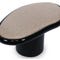 VERSO Side Tables Taupe / Black Fabric / Wood