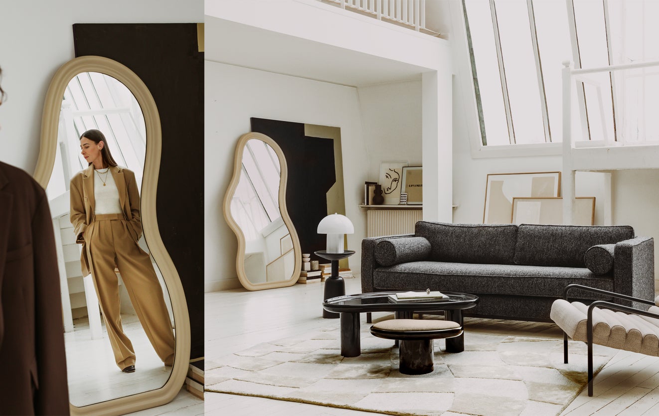 Inspiration EGO Miroirs Beige Bois / Verre