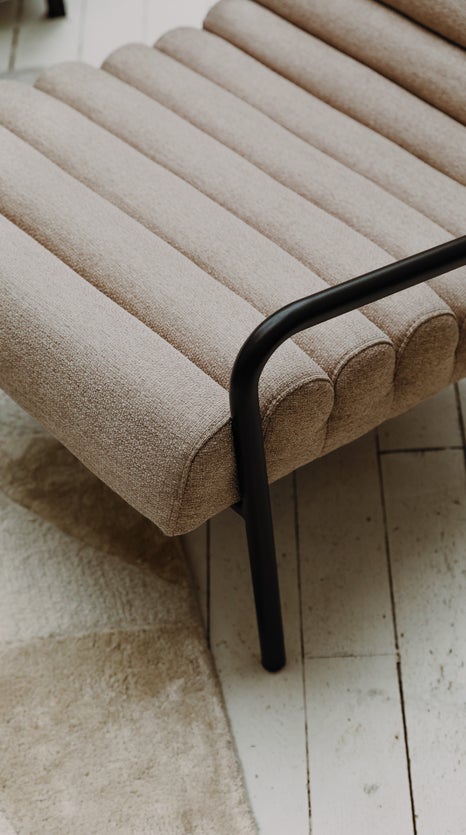 Inspiration ALTO Fauteuils Taupe / Noir Tissu / Métal